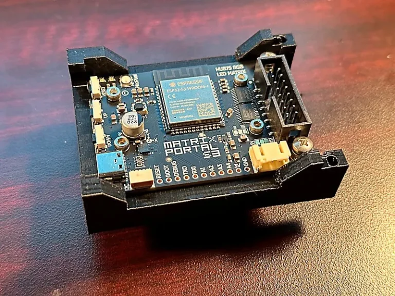 Din Rail Mount for MatrixPortal S3 #3DThursday #3DPrinting « Adafruit Industries – Makers, hackers, artists, designers and engineers!