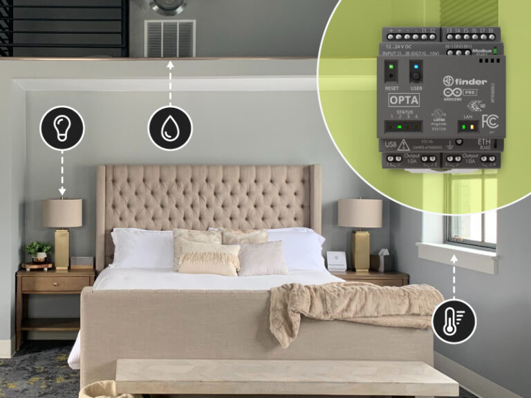 Good lodging: Resort room and rental property automation with Arduino Opta