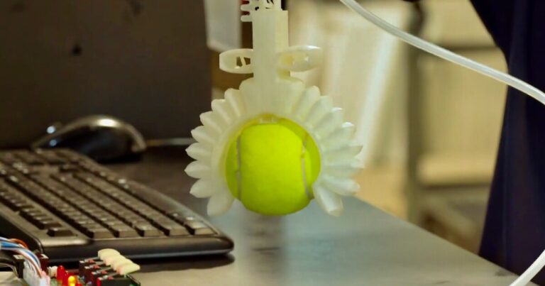 Smooth robotic gripper makes use of nothing however air to understand and launch objects