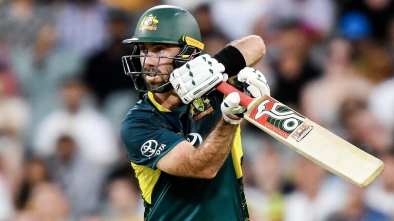 Glenn Maxwell attempting to experience the wave after one more mindbending century