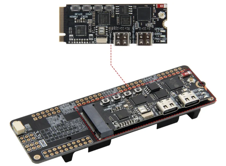 LILYGO’s T-FPGA – An M.2-Formated Dev Board with ESP32-S3 and Gowin GW1NSR FPGA