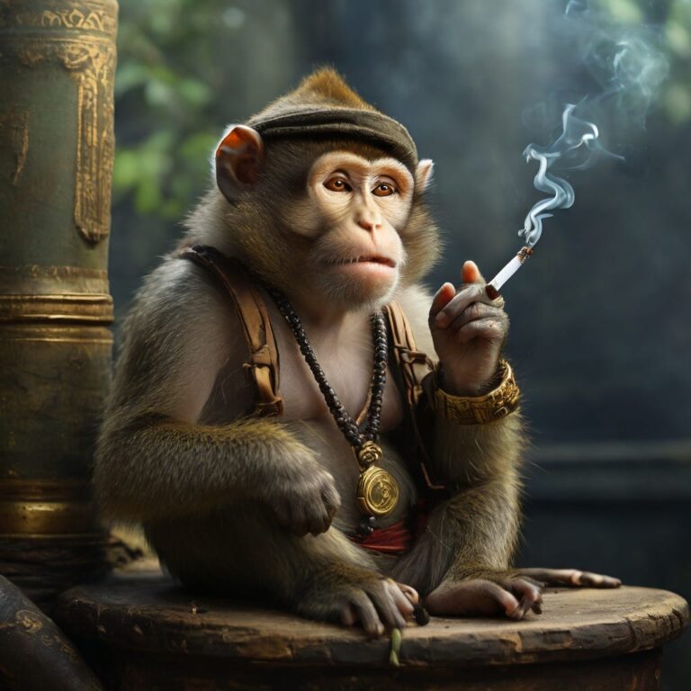 NFT Monkey Smoking. Exploring Controversy and Creativity… | by 1inch Alternate | Nft Market | Feb, 2024