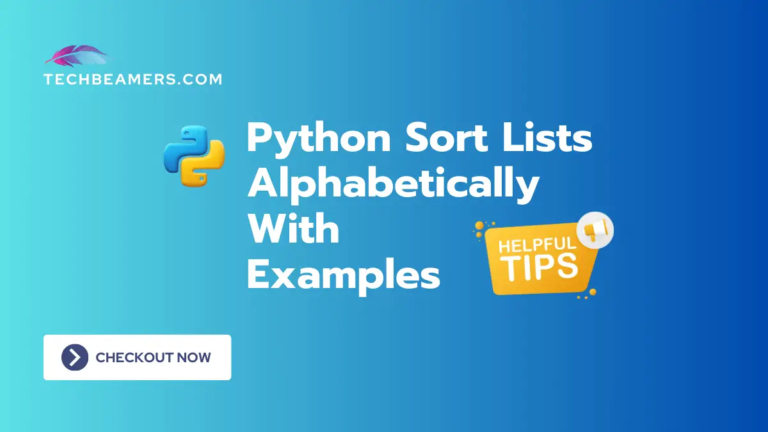 Type Lists Alphabetically in Python Utilizing A number of Methods