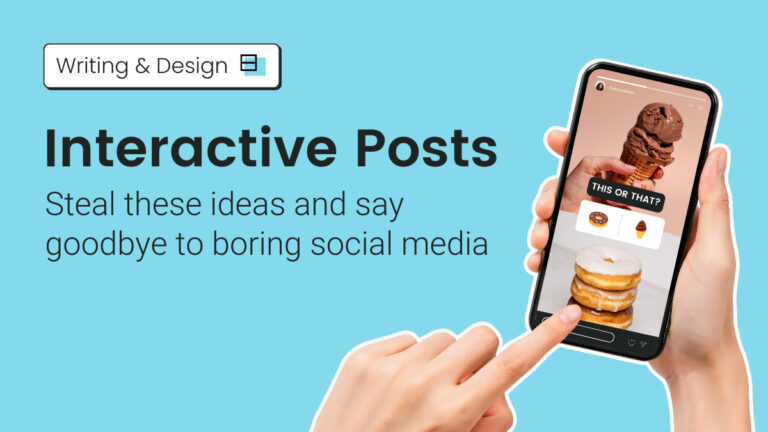 Interactive Posts: Steal these concepts and say goodbye to boring social media