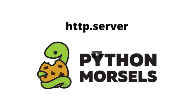 Python's http.server module – Python Morsels